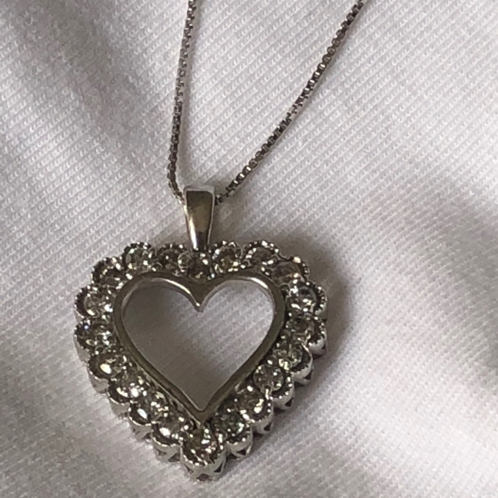 Diamond gold pendent and chain for $299 only